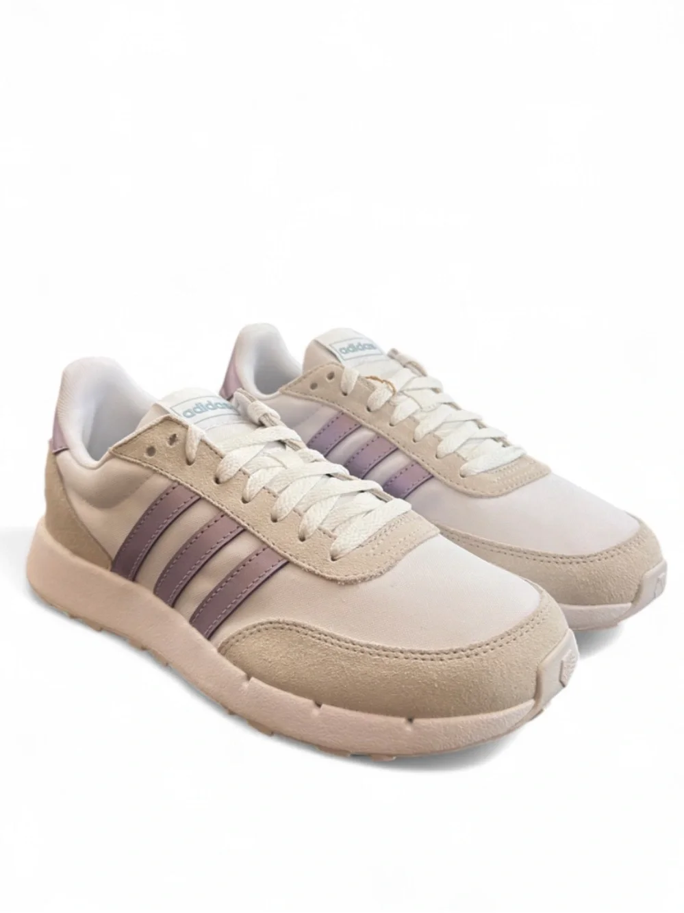 adidas Run 60s 2.0 Metallic Purple Stripes Sneakers Size US Women 8 (NWT)